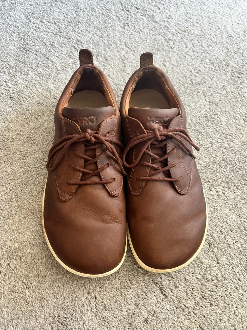 Xero Shoes Men's 9 Glenn Leather Barefoot Dress Casual Minimalist Oxford